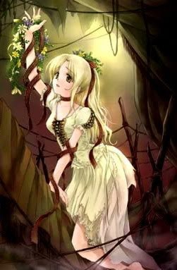 anime girl blonde Evil