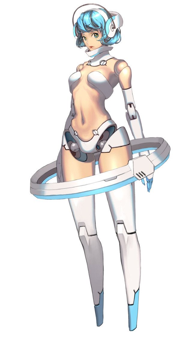 girl robot Anime with