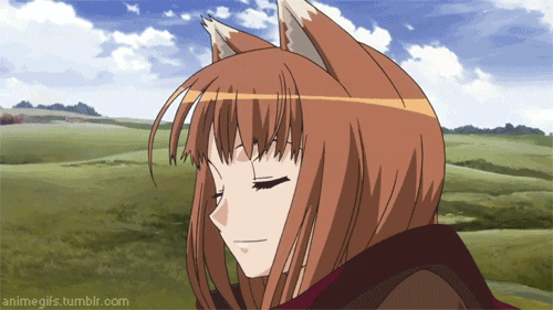 girl Anime gif wolf